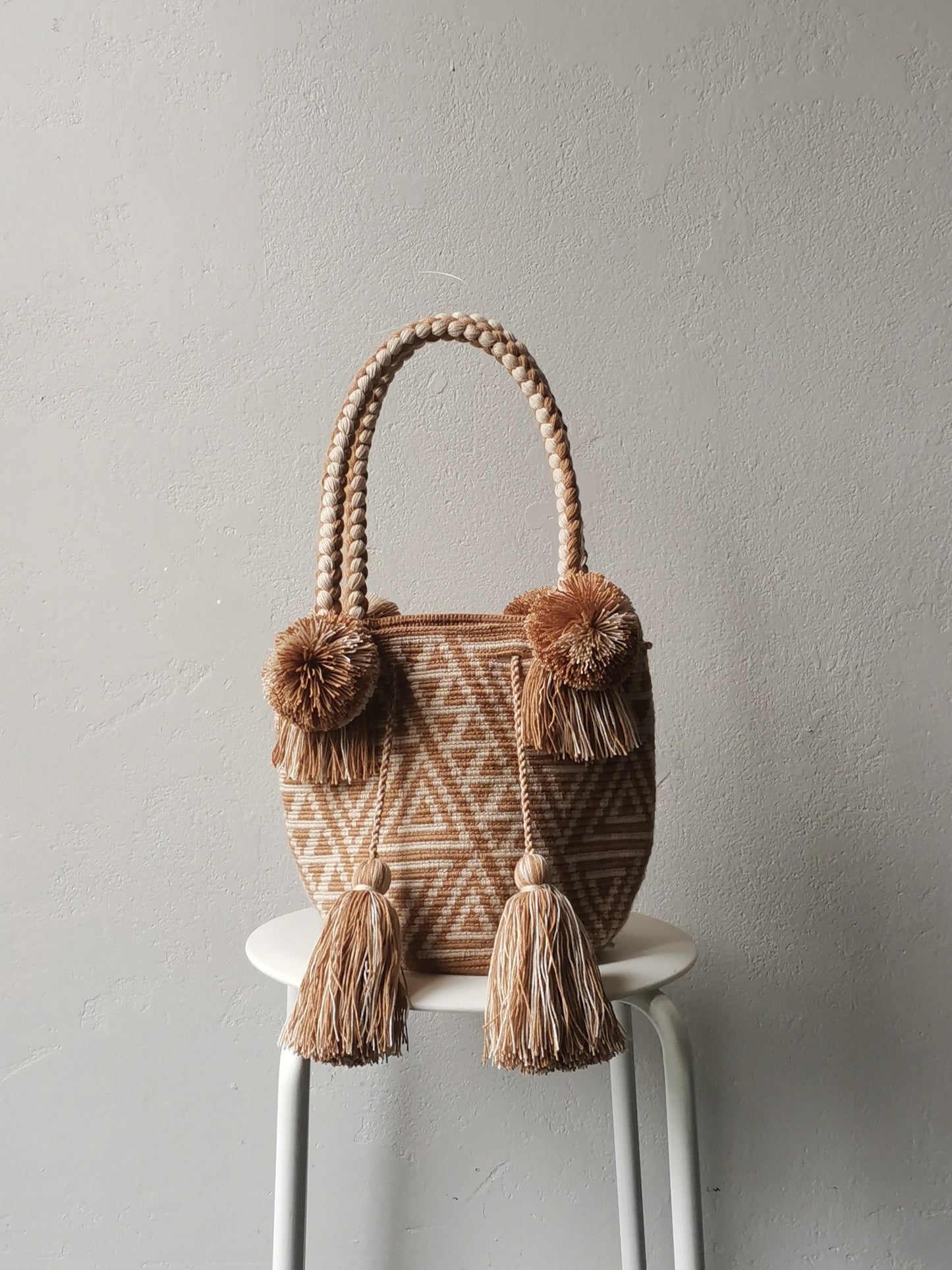 Sac à main mochila M/L beige